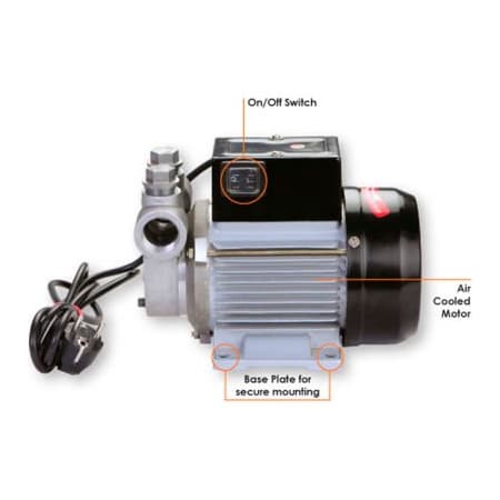 Matrix Management Groz 44514 Continuous Duty Electric Fuel Pump, 115V AC Motor, 60HZ, 1-Inch NPT CDP/115/US